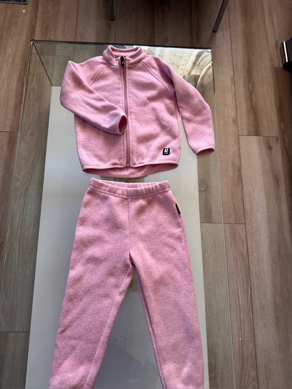 Reima Pink Zip-Up Fleece Jacket and sweatpants for Kids